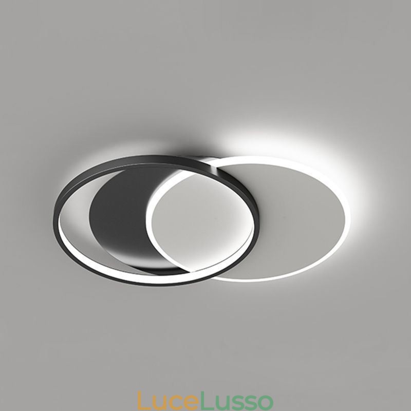 Lampada da soffitto creativa rotonda a forma di cerchio