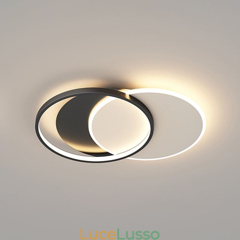 Lampada da soffitto creativa rotonda a forma di cerchio