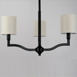 Lampade a sospensione in stile country americano, lampade e lanterne in tessuto caldo e contratto nordico