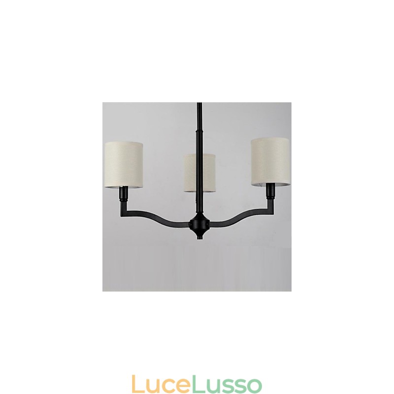 Lampade a sospensione in stile country americano, lampade e lanterne in tessuto caldo e contratto nordico