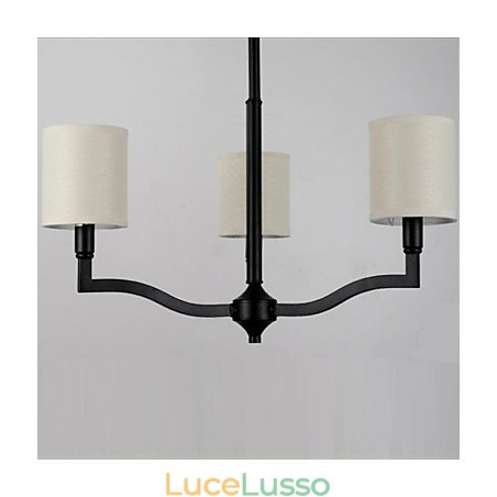 Lampade a sospensione in stile country americano, lampade e lanterne in tessuto caldo e contratto nordico Lampade a sospensione in stile country americano, lampade e lanterne in tessuto caldo e contratto nordico