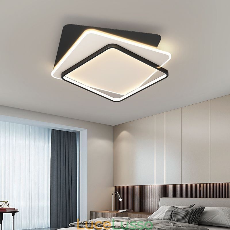Lampada da soffitto creativa Lampada da soffitto quadrata