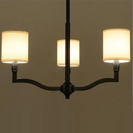 Lampade a sospensione in stile country americano, lampade e lanterne in tessuto caldo e contratto nordico