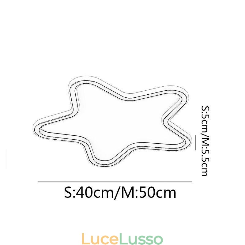 Lampada da soffitto moderna a forma di stella