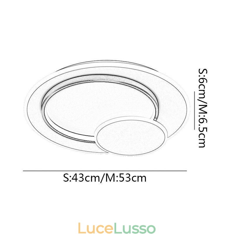 Lampada da soffitto moderna Lampada da soffitto rotonda