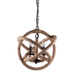 Lampadario in metallo dipinto in stile Country Mini