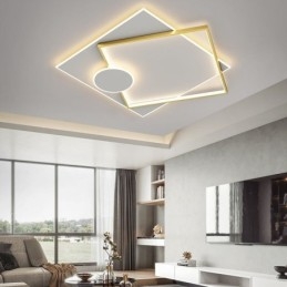 Lampada da soffitto moderna quadrata geometrica in acrilico