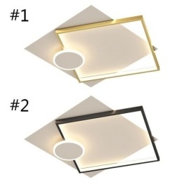 Lampada da soffitto moderna quadrata geometrica in acrilico