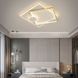 Lampada da soffitto moderna quadrata geometrica in acrilico