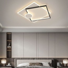 Lampada da soffitto moderna quadrata geometrica in acrilico