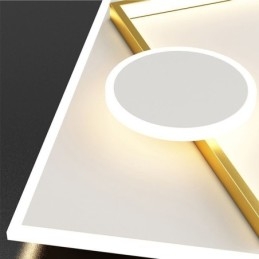 Lampada da soffitto moderna quadrata geometrica in acrilico