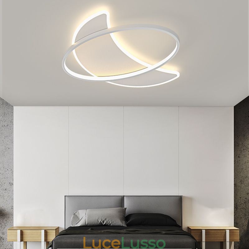 Lampada da soffitto moderna con decorazione a forma di luna