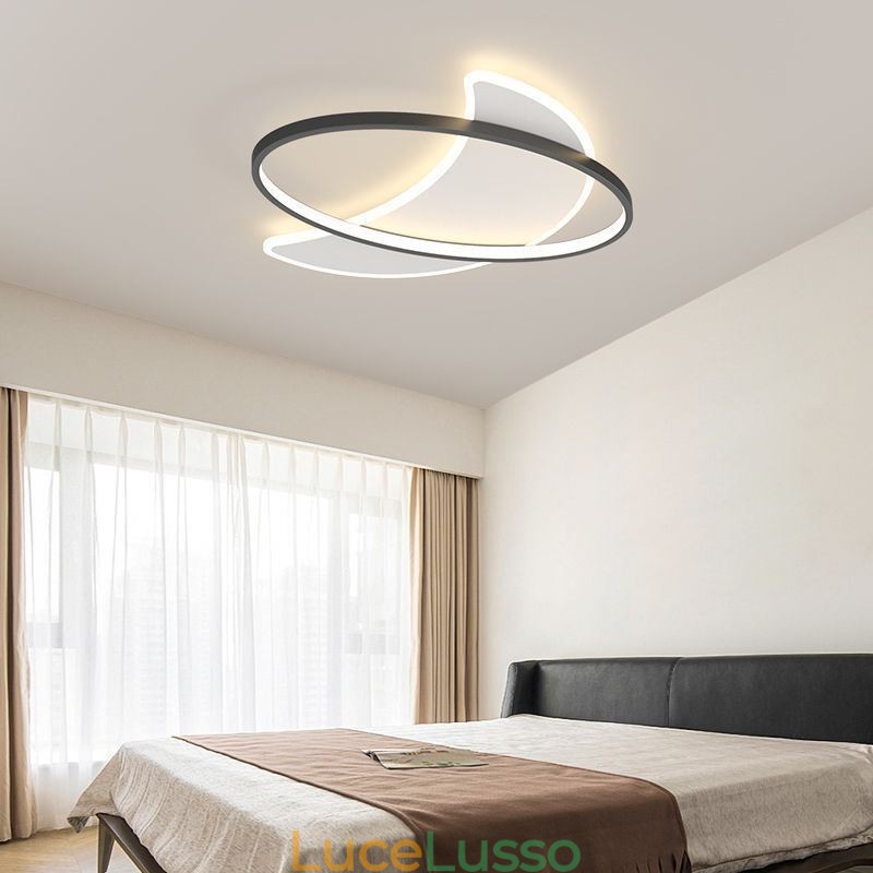 Lampada da soffitto moderna con decorazione a forma di luna
