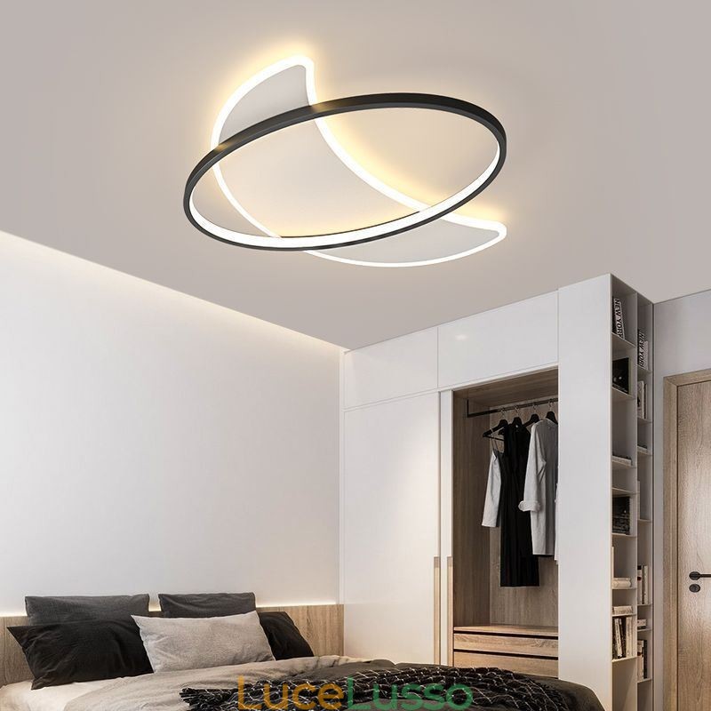 Lampada da soffitto moderna con decorazione a forma di luna