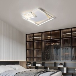 Lampada da soffitto moderna quadrata per interni, apparecchi di illuminazione intelligenti