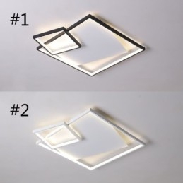 Lampada da soffitto moderna quadrata per interni, apparecchi di illuminazione intelligenti