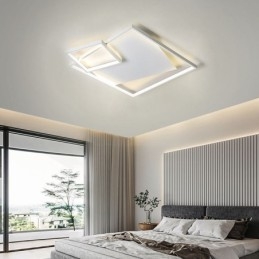 Lampada da soffitto moderna quadrata per interni, apparecchi di illuminazione intelligenti