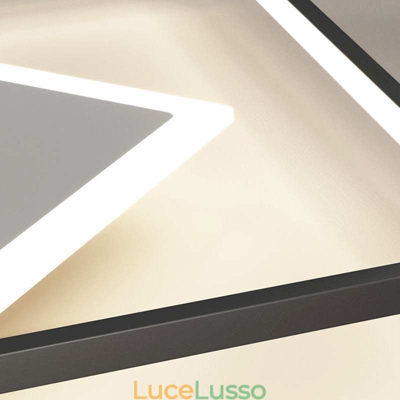 Lampada da soffitto moderna Lampada da soffitto quadrata geometrica
