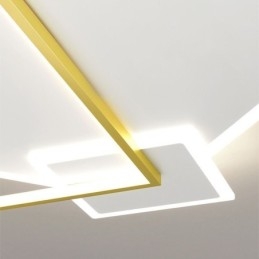 Lampada da soffitto moderna Lampada da soffitto quadrata geometrica