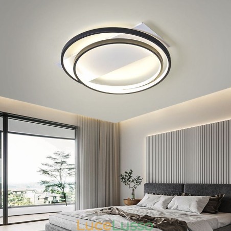 Lampada da soffitto moderna rotonda con montaggio a filo Lampada da soffitto moderna rotonda con montaggio a filo