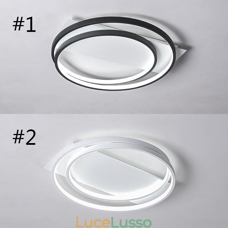 Lampada da soffitto moderna rotonda con montaggio a filo