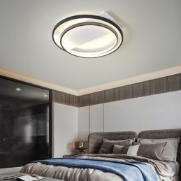 Lampada da soffitto moderna rotonda con montaggio a filo