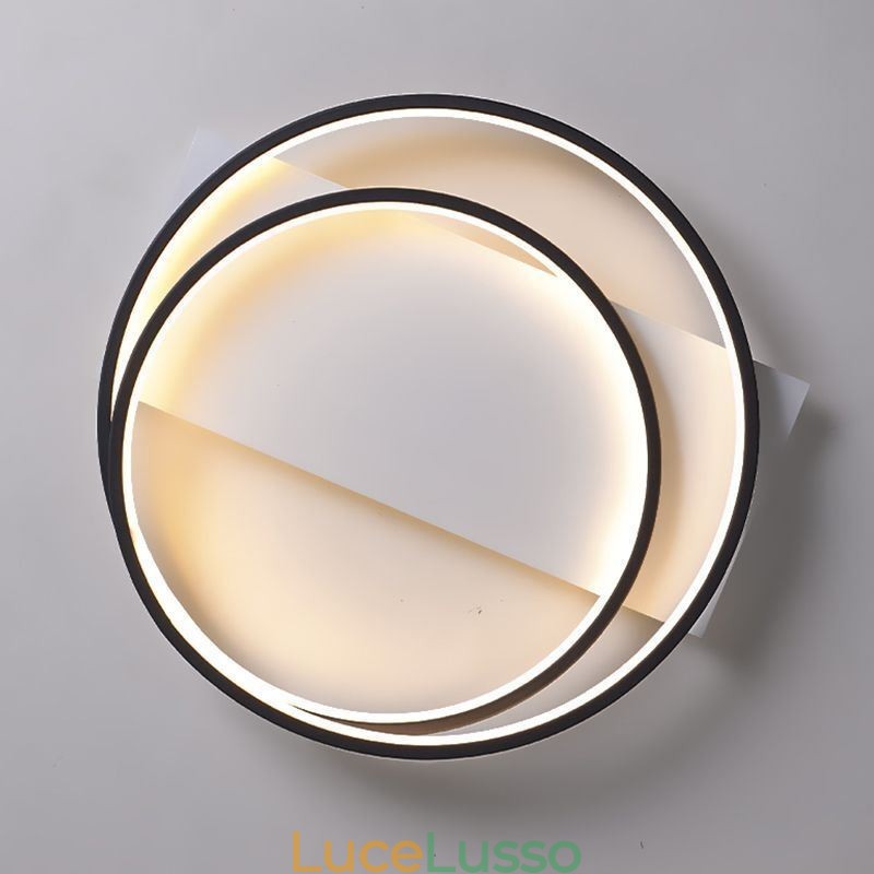 Lampada da soffitto moderna rotonda con montaggio a filo