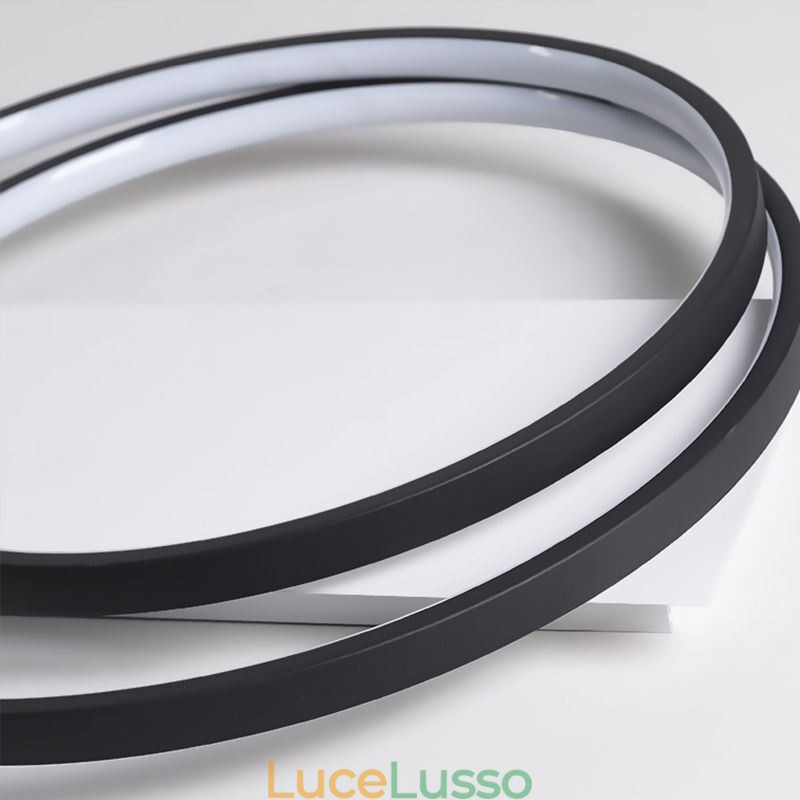 Lampada da soffitto moderna rotonda con montaggio a filo