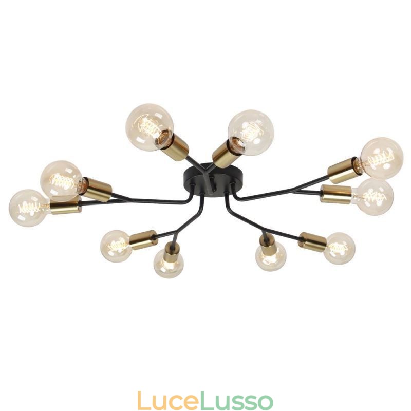 Lampadario moderno da soffitto Lampadario vintage nero