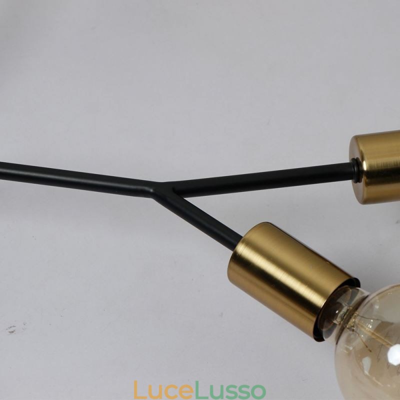 Lampadario moderno da soffitto Lampadario vintage nero