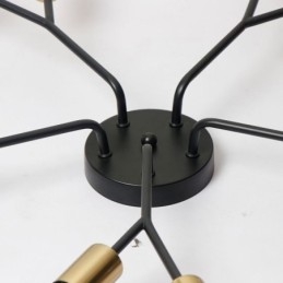 Lampadario moderno da soffitto Lampadario vintage nero
