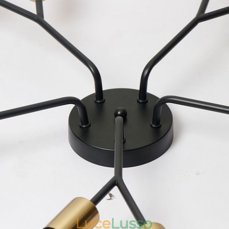 Lampadario moderno da soffitto Lampadario vintage nero