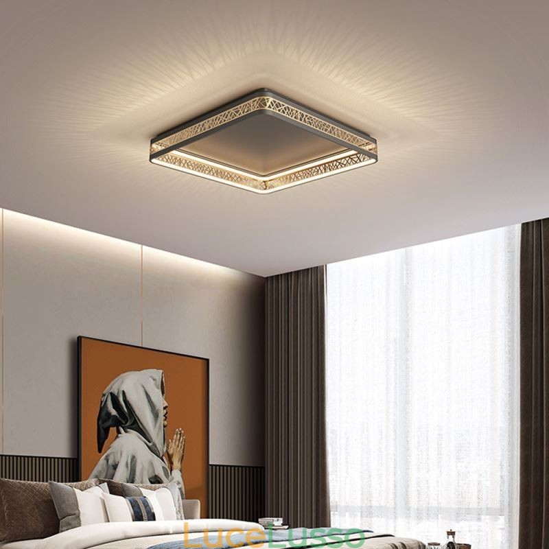 Lampada da soffitto Nido d'uccello Lampada quadrata Apparecchi moderni