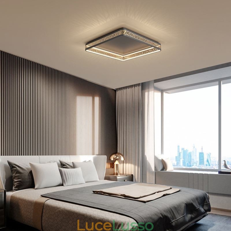 Lampada da soffitto Nido d'uccello Lampada quadrata Apparecchi moderni