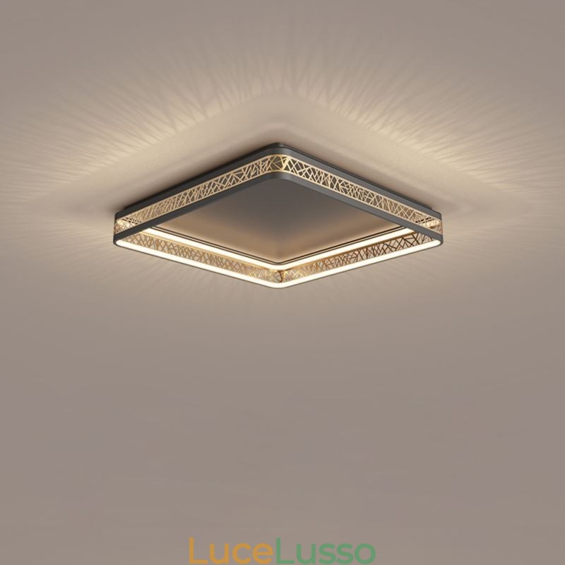 Lampada da soffitto Nido d'uccello Lampada quadrata Apparecchi moderni