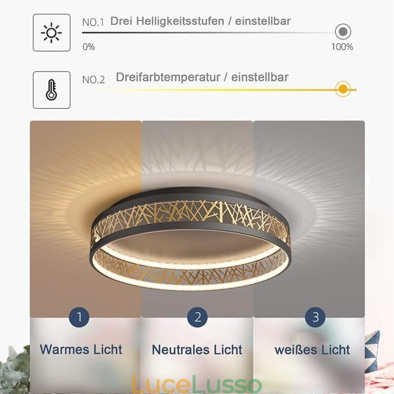 Lampada da soffitto Nido d'uccello Lampada rotonda Apparecchi moderni