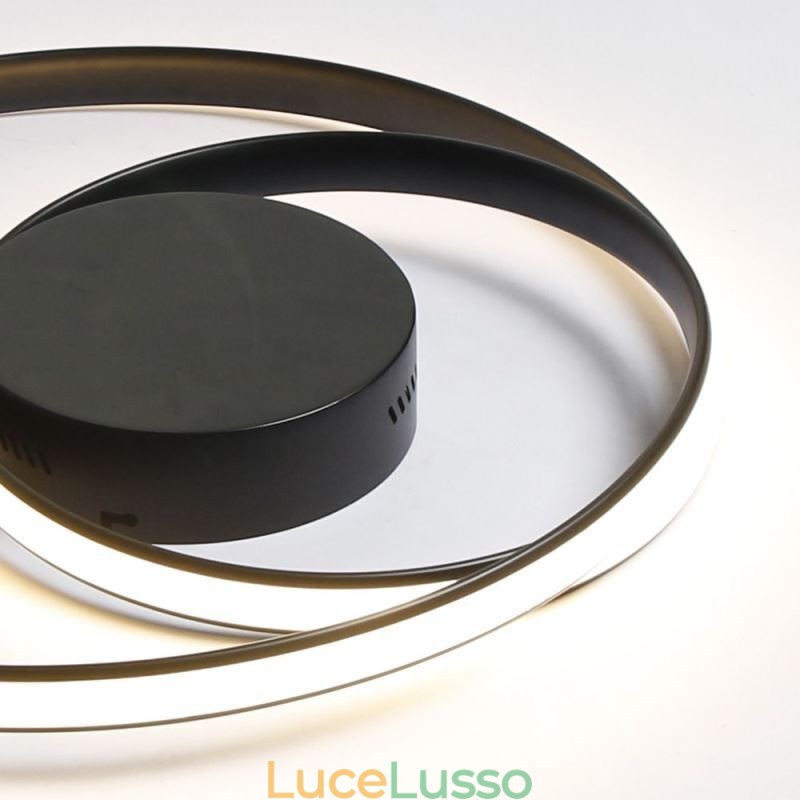 Moderne lampade da soffitto doppie rotonde