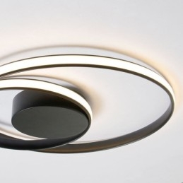 Moderne lampade da soffitto doppie rotonde