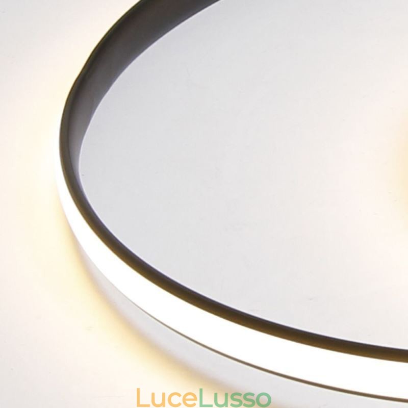 Moderne lampade da soffitto doppie rotonde