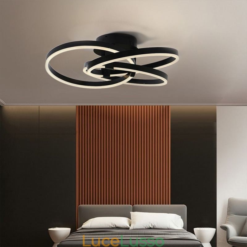 Lampada da soffitto moderna Lampada da soffitto a 3 anelli
