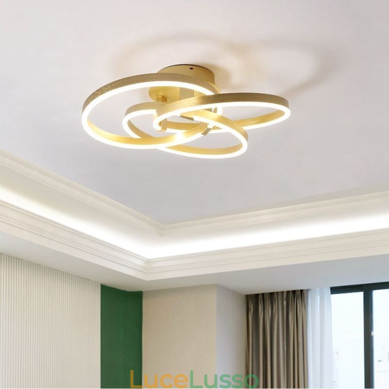 Lampada da soffitto moderna Lampada da soffitto a 3 anelli