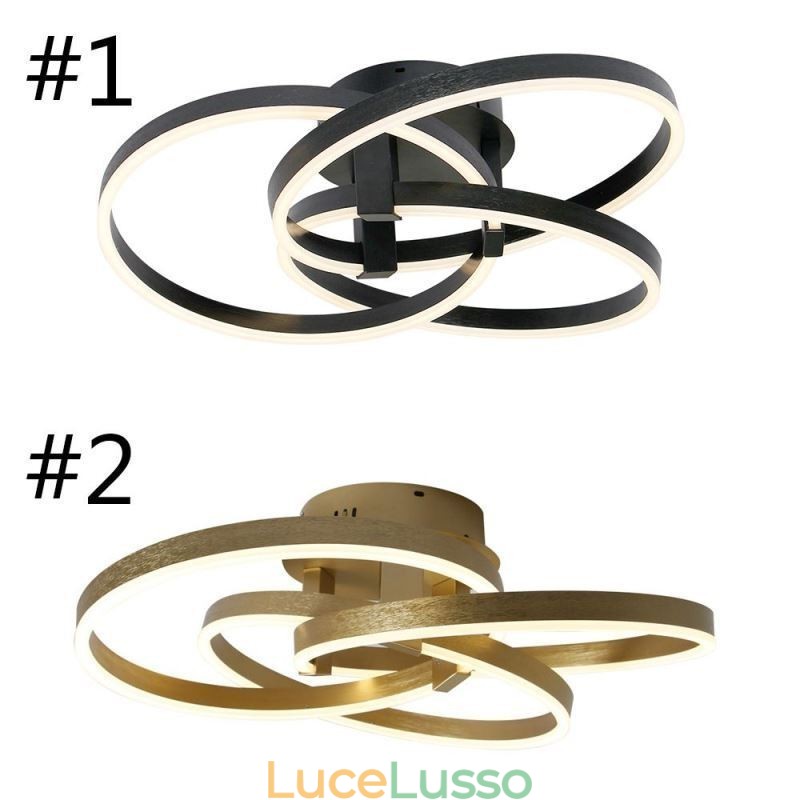 Lampada da soffitto moderna Lampada da soffitto a 3 anelli