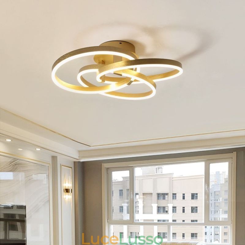 Lampada da soffitto moderna Lampada da soffitto a 3 anelli