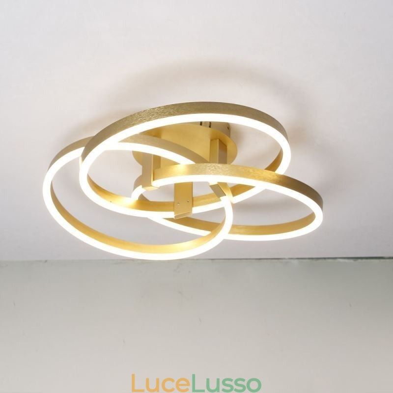 Lampada da soffitto moderna Lampada da soffitto a 3 anelli