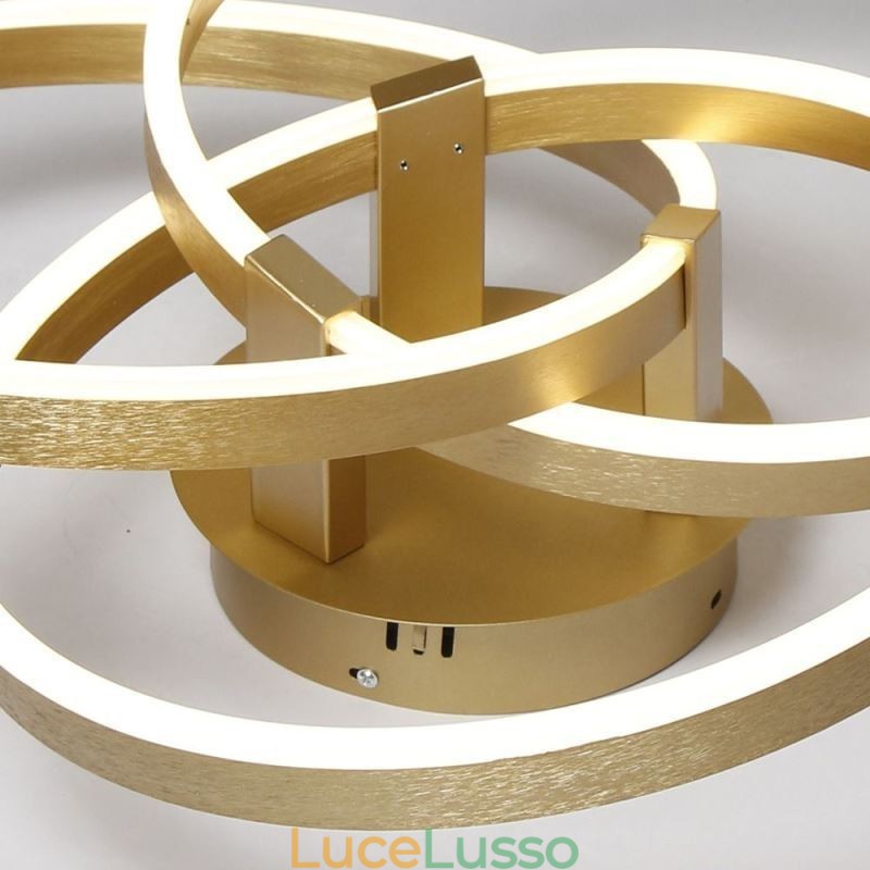 Lampada da soffitto moderna Lampada da soffitto a 3 anelli