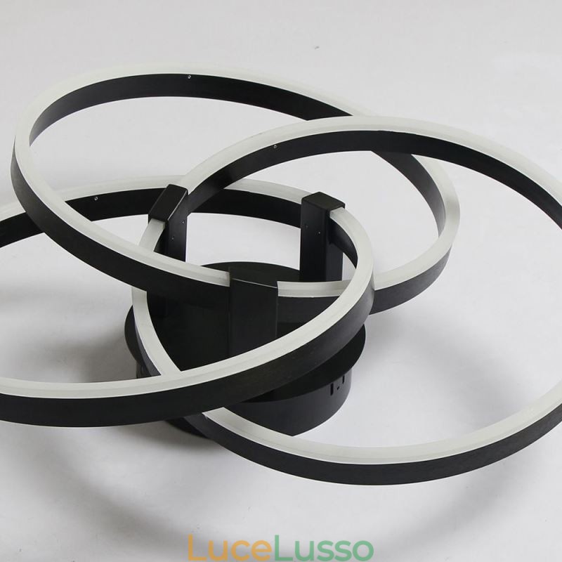 Lampada da soffitto moderna Lampada da soffitto a 3 anelli