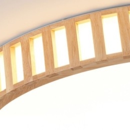 Lampada giapponese in legno per illuminazione da soffitto