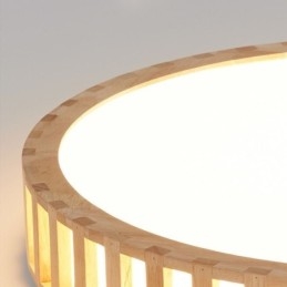 Lampada giapponese in legno per illuminazione da soffitto