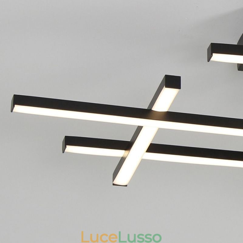 Lampada da soffitto in alluminio con montaggio a filo