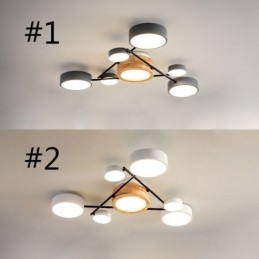 Lampada da soffitto moderna in acrilico a forma molecolare
